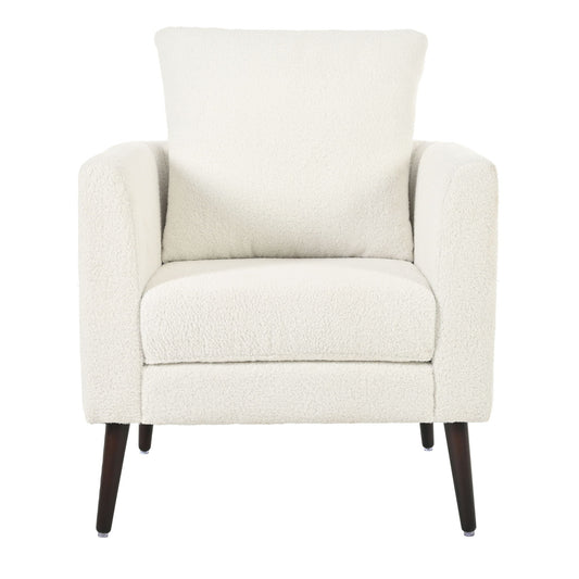 Modern Accent Upholstered Armchair With Pillow