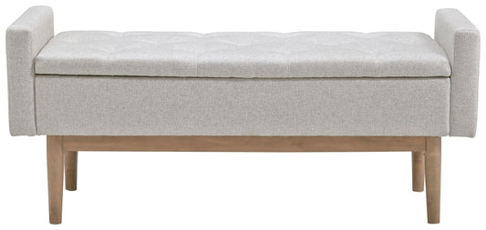 Briarson - Storage Bench - Beige / Brown