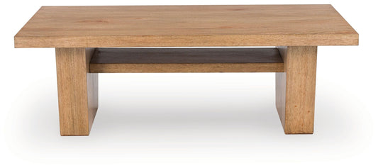Kristiland - Rectangular Cocktail Table - Light Brown