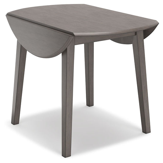 Shullden - Round Drm Drop Leaf Table - Gray