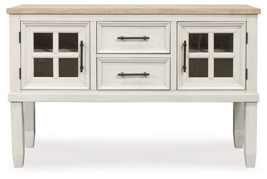 Shaybrock - Dining Room Server - Antique White / Brown