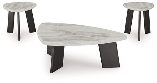 Lilyberg - Occasional Table Set (Set of 3) - Gray / Black