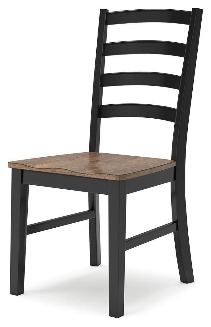 Wildenauer - Dining Room Side Chair (Set of 2) - Brown / Black