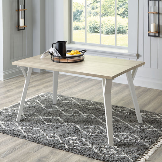 Grannen - Rectangular Dining Room Table - White