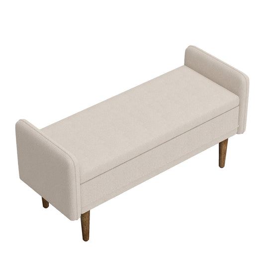 Teddy Velvet Storage Stool With Storage Space For Apartments