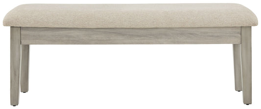 Parellen - Upholstered Storage Bench - Beige / Gray