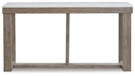 Loyaska - Sofa Table - Brown / Ivory