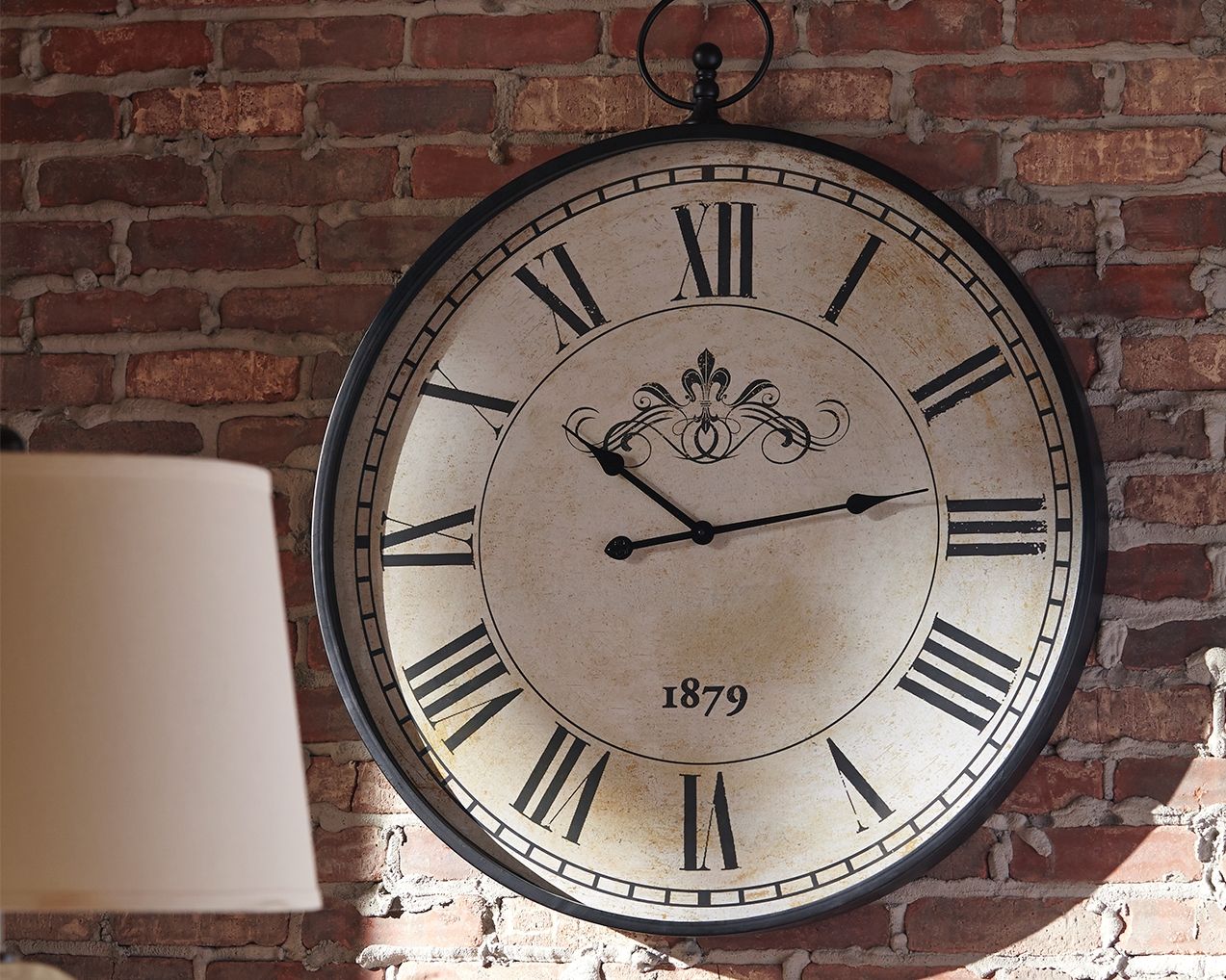 Augustina - Wall Clock - Antique Black