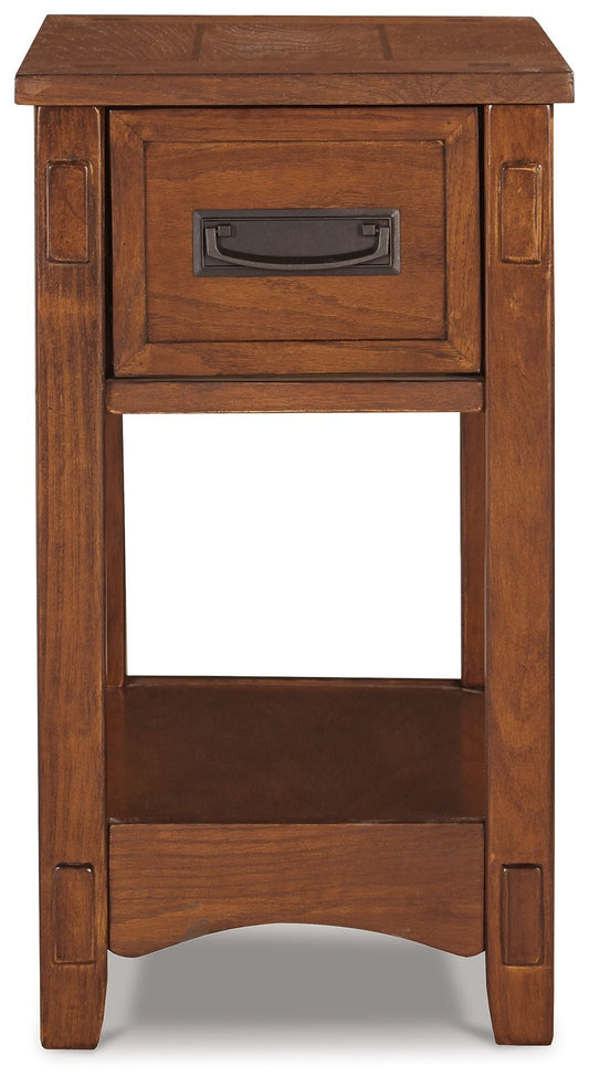 Breegin - Chair Side End Table - 1 Drawer - Brown