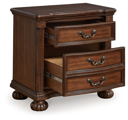 Lavinton - Three Drawer Night Stand - Brown