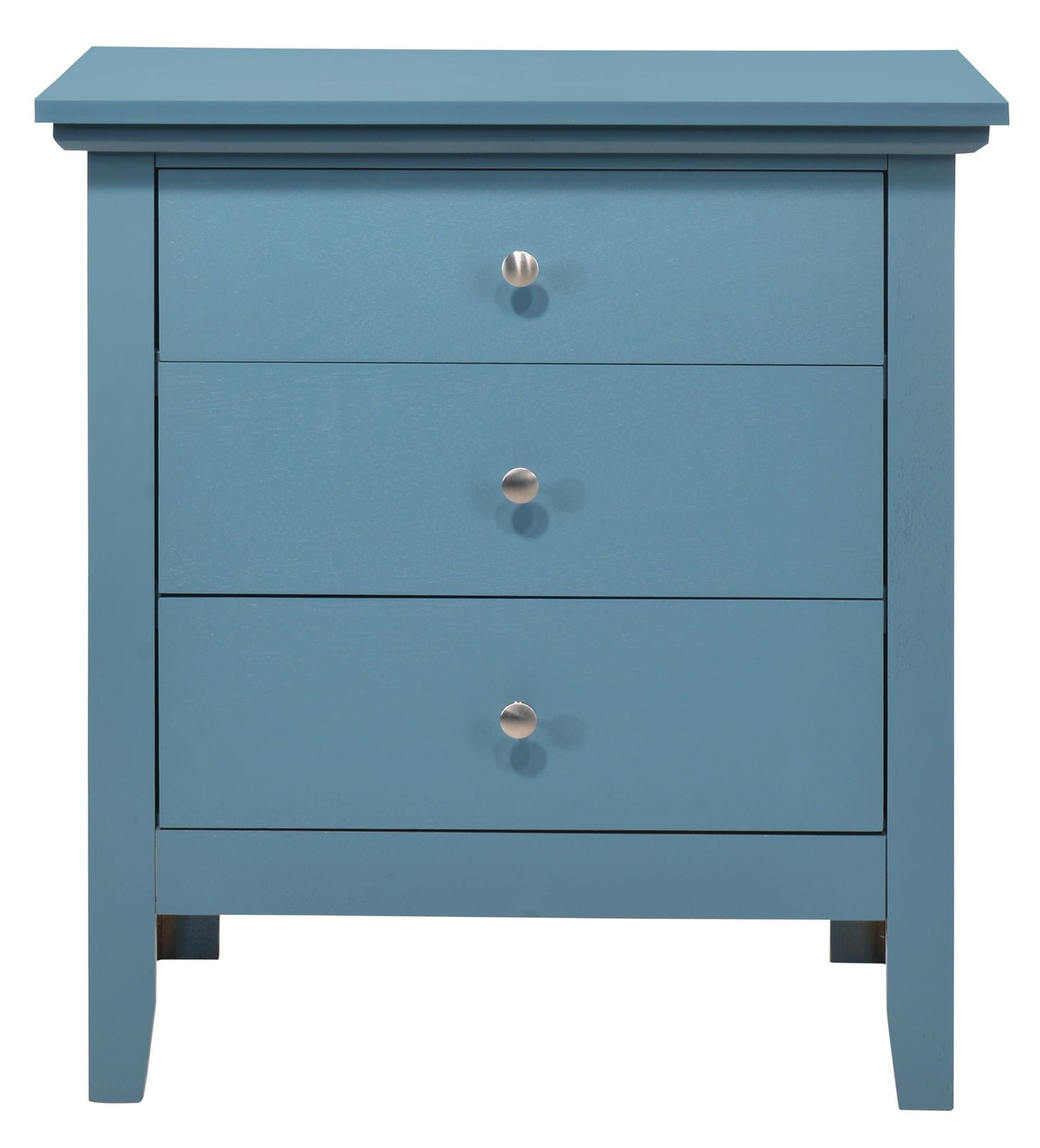 3 Drawer Nightstand - Teal