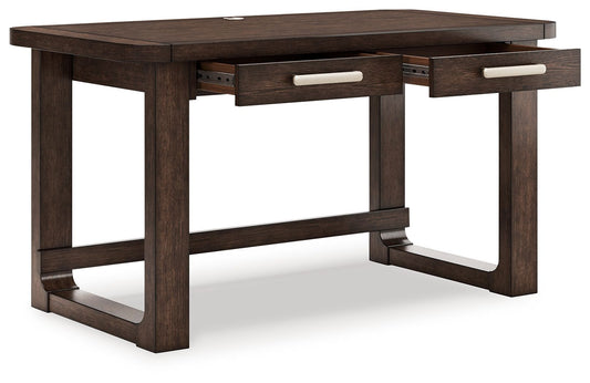 Breckington - Home Office Desk - Dark Brown