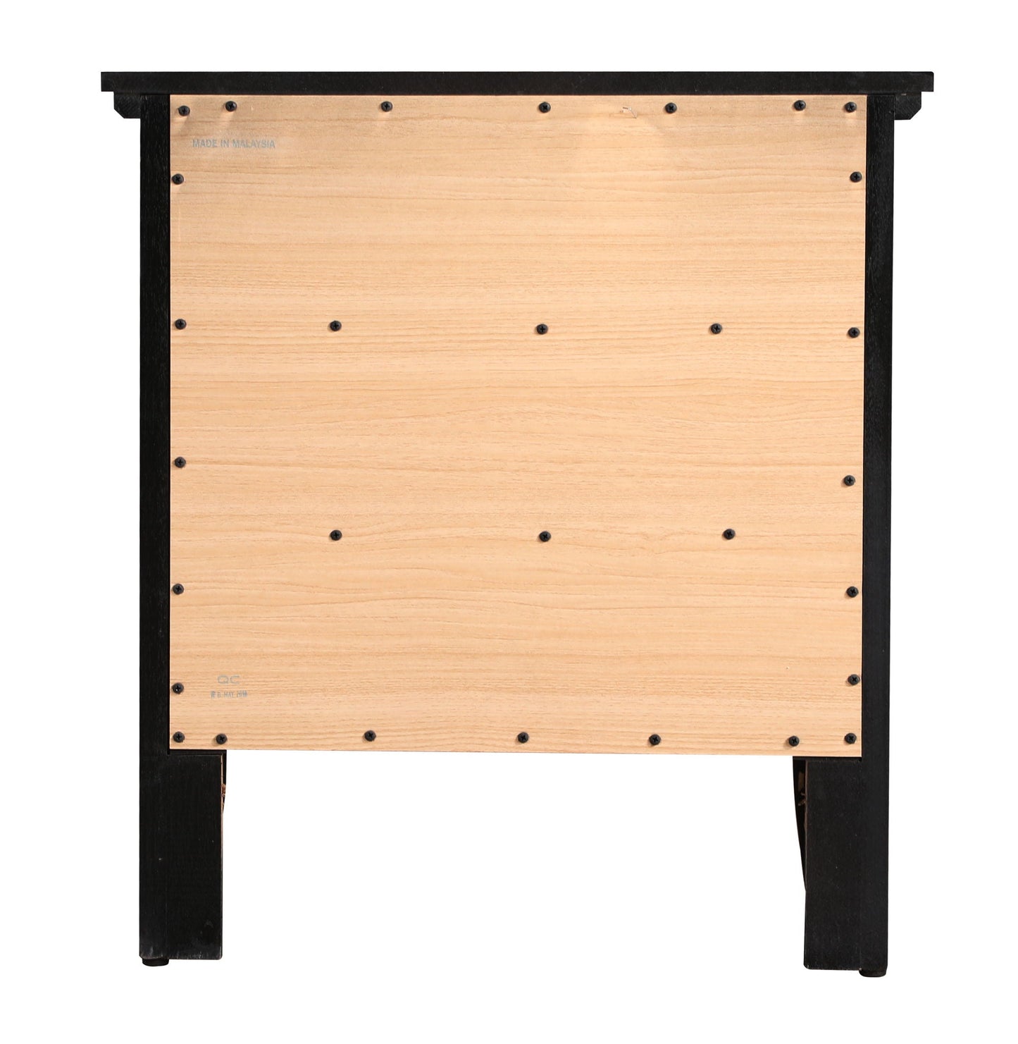 3 Drawer Nightstand - Black
