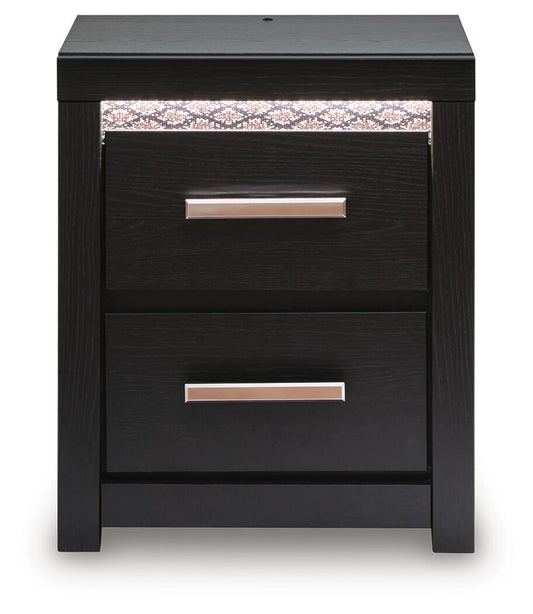 Brizmore - Two Drawer Night Stand - Black