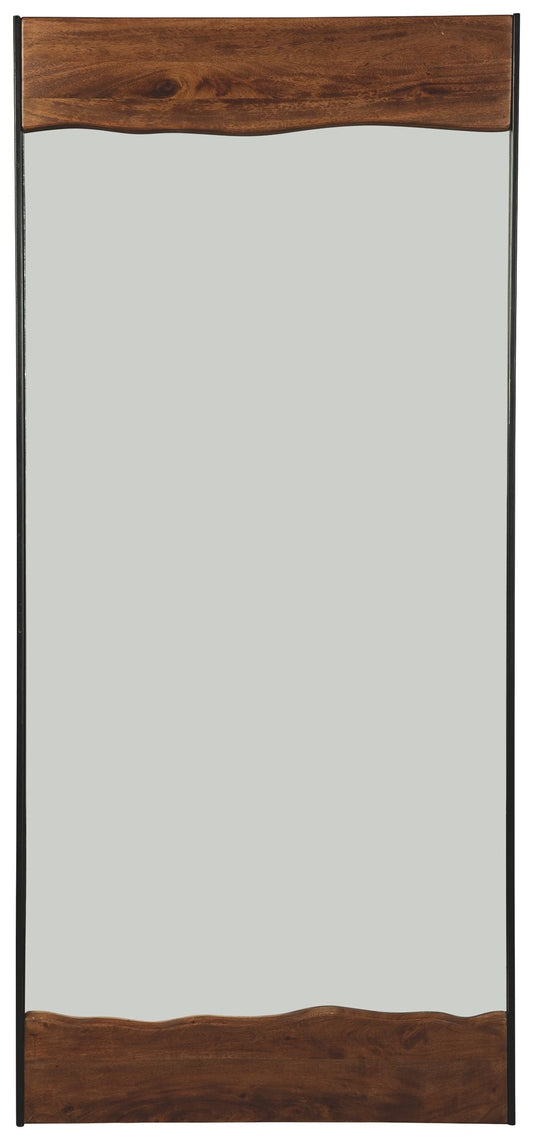 Panchali - Floor Mirror - Brown / Black