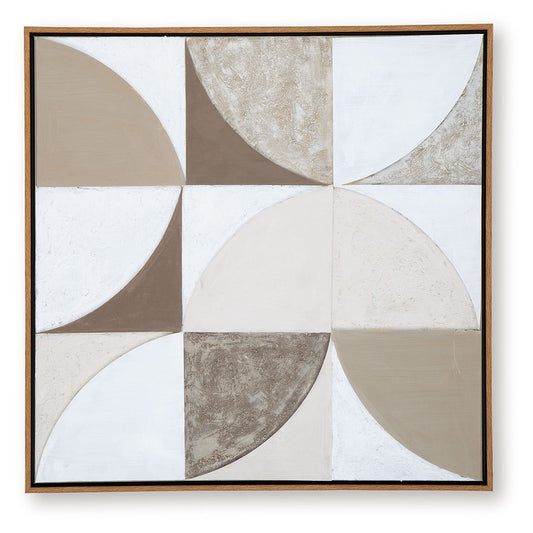 Harelman - Wall Art - Tan / Taupe / White