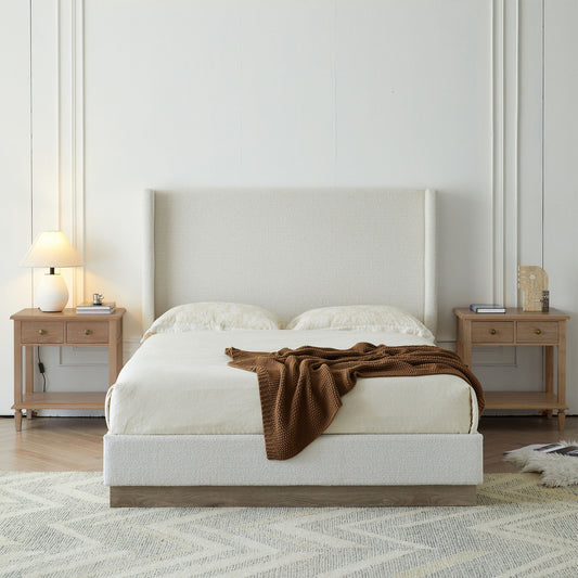 Hale - Upholstered Wingback Bed