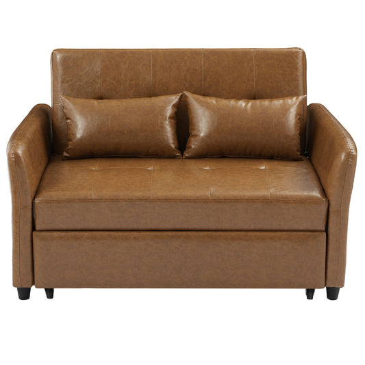 Convertible Sleeper Sofa Bed With 3 USB Ports