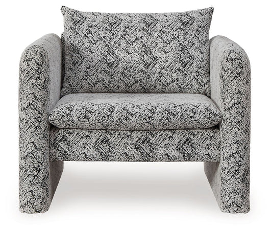 Kenbell - Accent Chair - Black / White