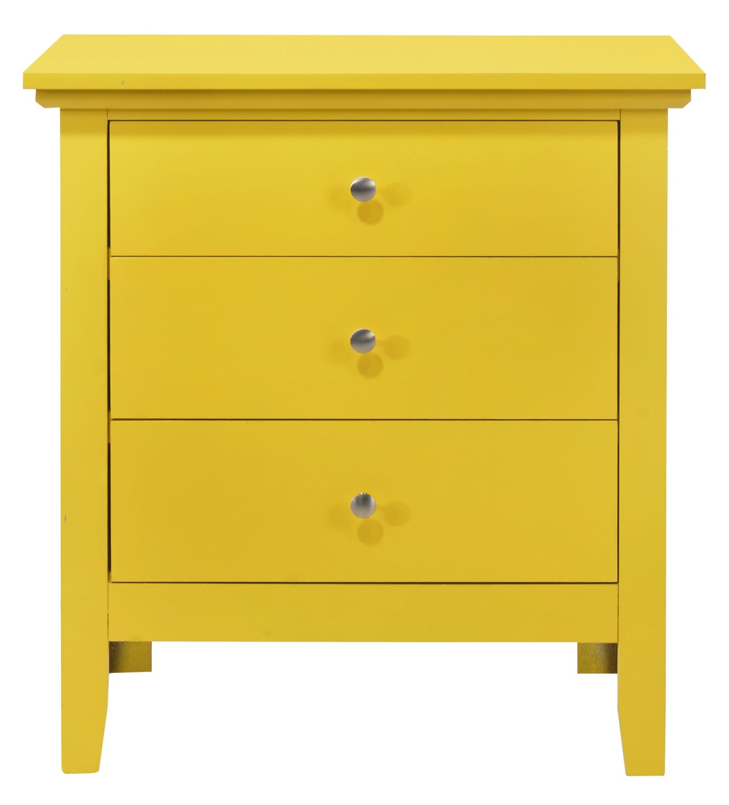 3 Drawer Nightstand - Yellow