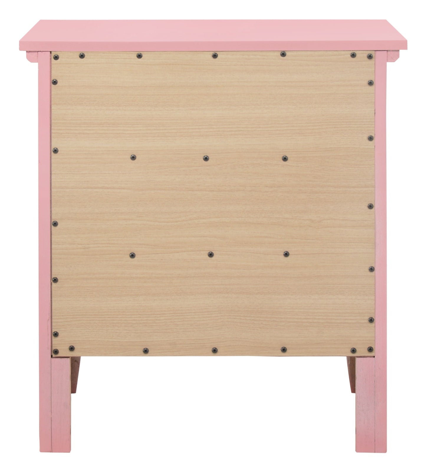 3 Drawer Nightstand - Pink