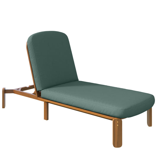 Outdoor Chaise Lounge With Adjustable Backrest