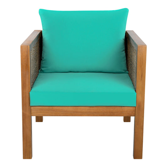 2 Piece Outdoor Armchair Set With Cushion