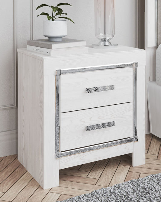 Altyra - Two Drawer Night Stand - White