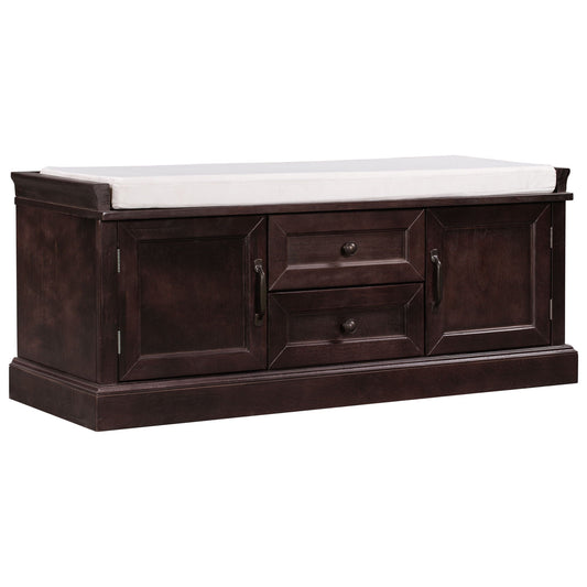 Hearth & Haven Daisy - Storage Bench With 2 Drawers And 2 Cabinets
