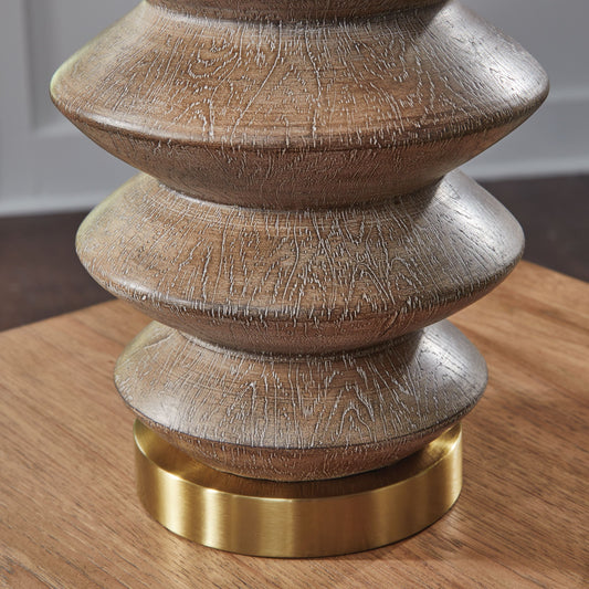 Jyllyard - Poly Table Lamp - Brown / Gold Finish