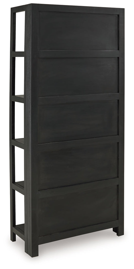 Abyard - Bookcase - Black / Natural