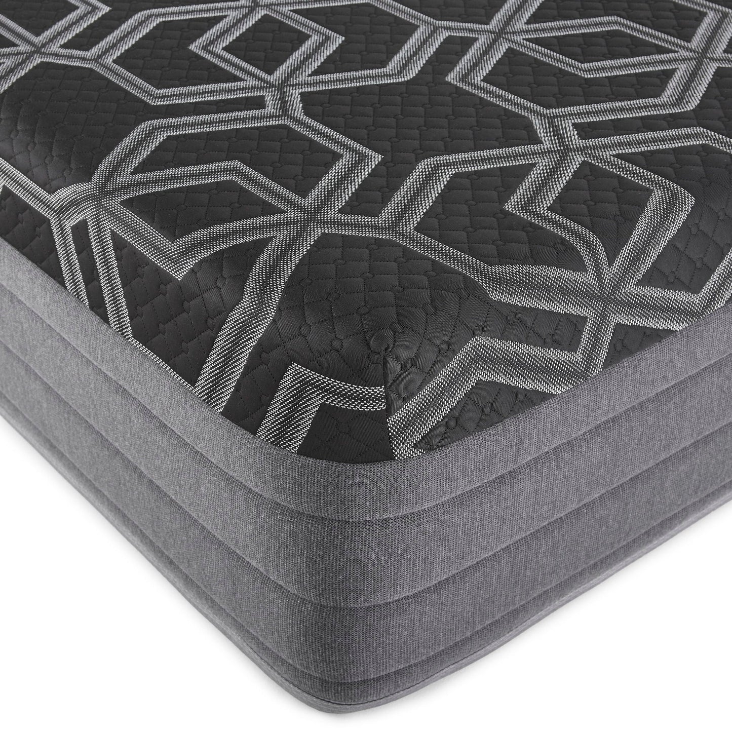 14" King Smooth Top Foam, Ultra Plush Mattress - Black