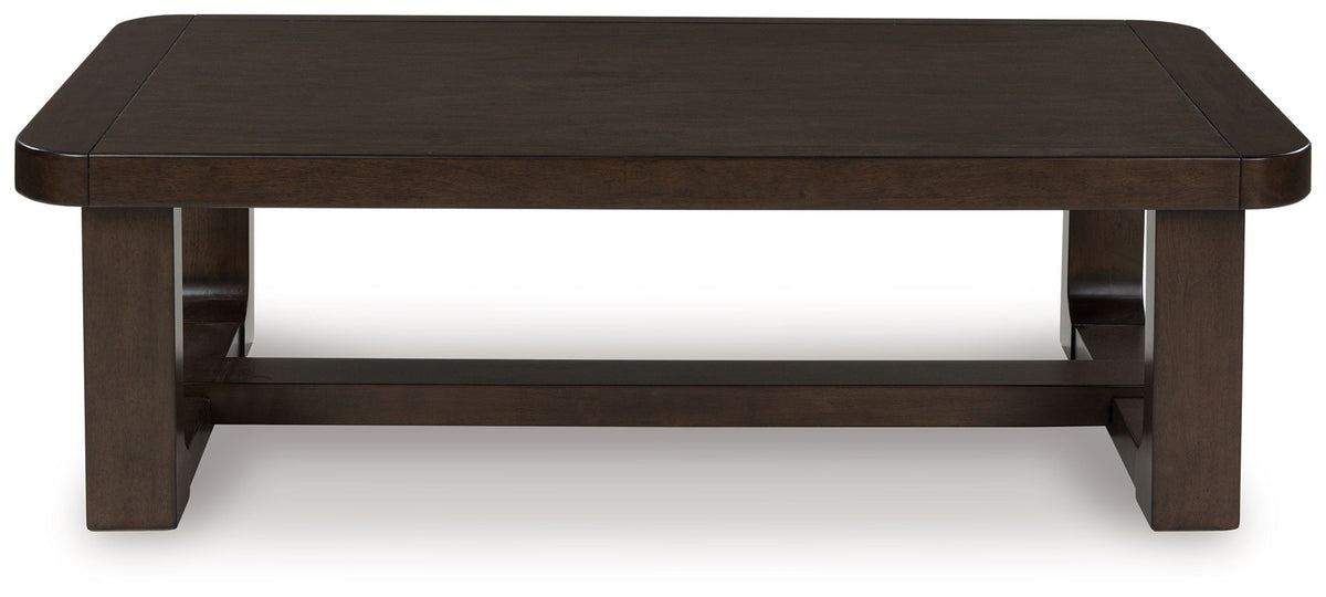 Breckington - Rectangular Cocktail Table - Dark Brown