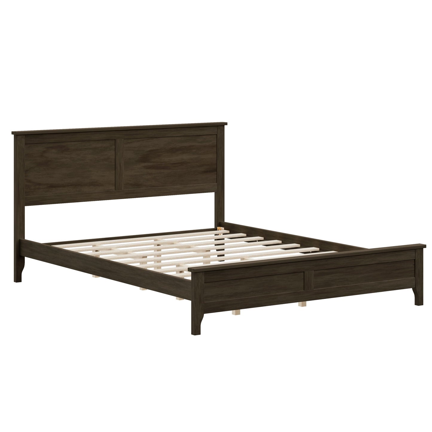 Modern Solid Wood Platform Bed