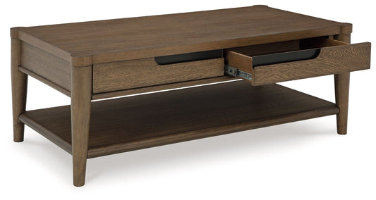 Roanhowe - Rectangular Cocktail Table - Brown