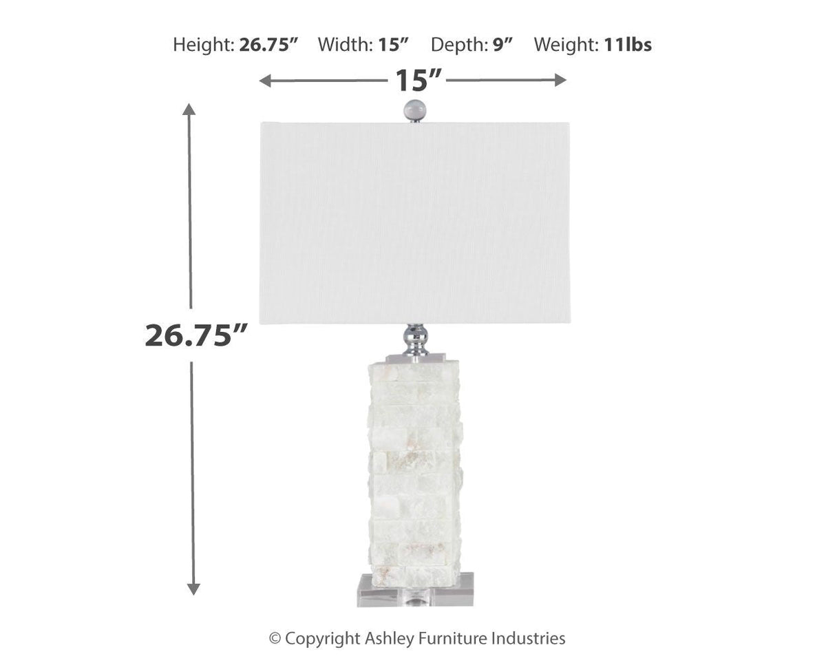 Malise - Alabaster Table Lamp - White