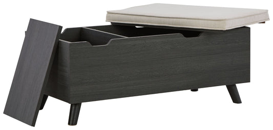 Yarlow - Storage Bench - Dark Gray
