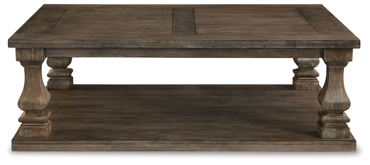 Johnelle - Rectangular Cocktail Table - Gray