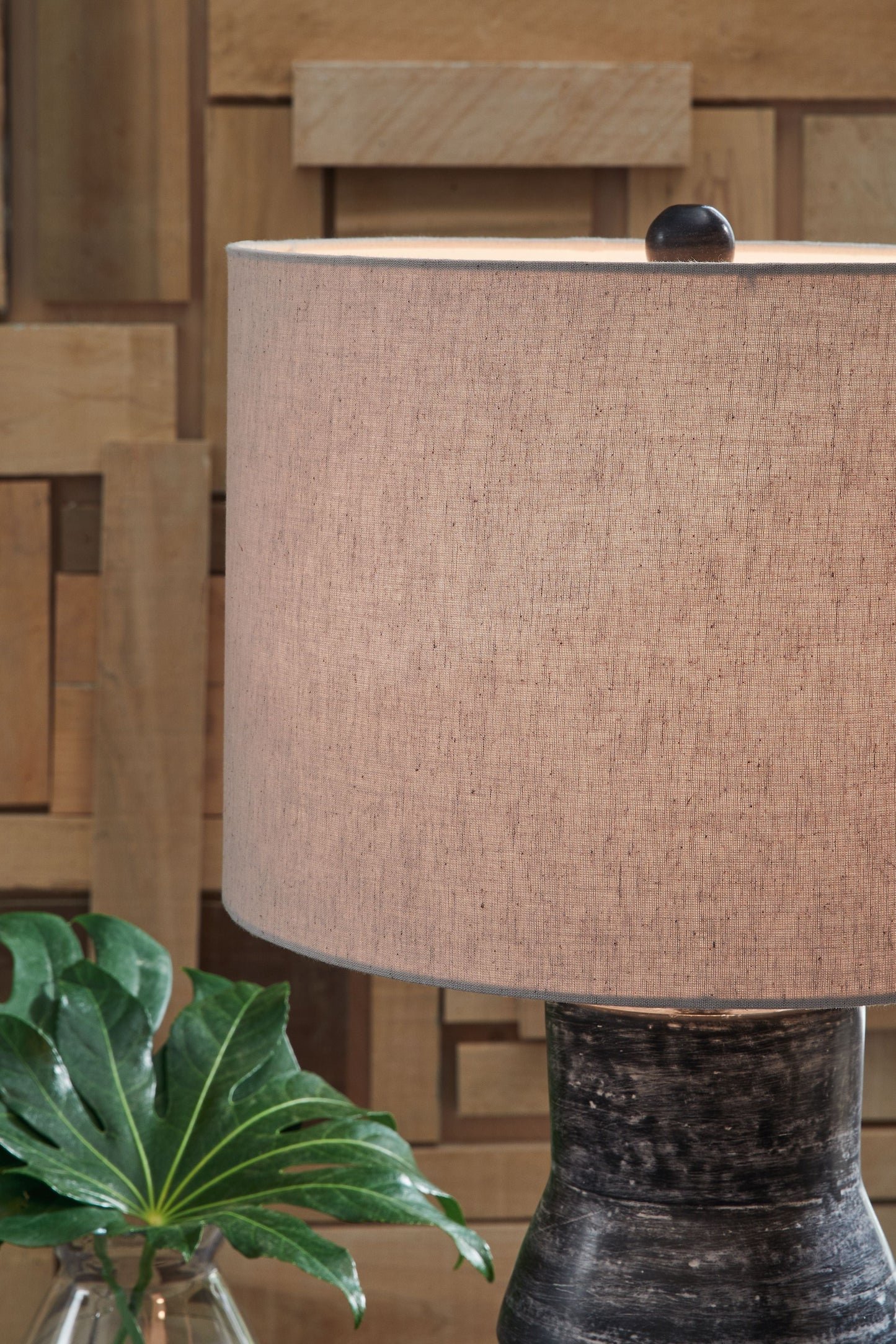 Kerbert - Terracotta Table Lamp - Distressed Black