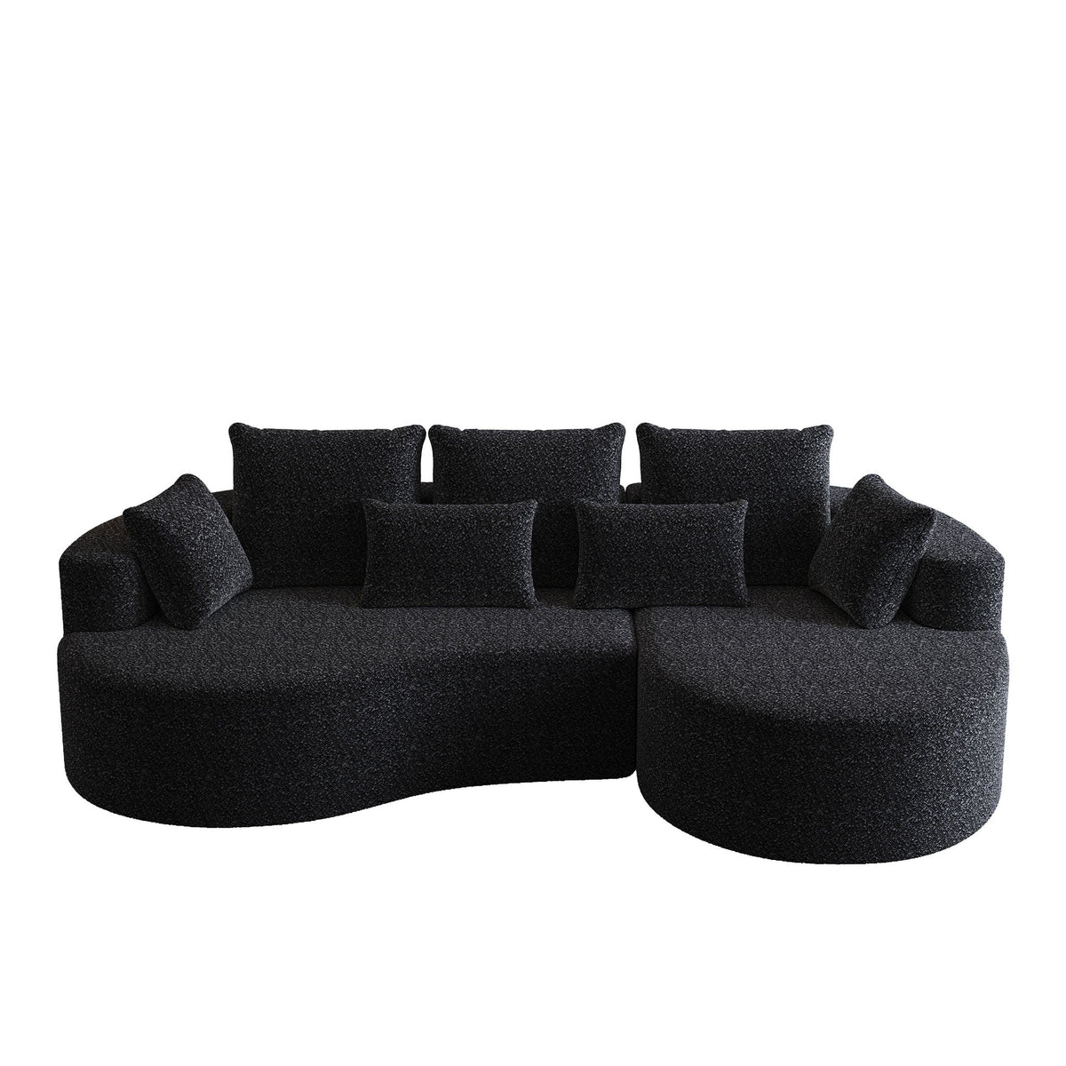 Curved Oversized Sectional Sofa With Extra Deep Seat