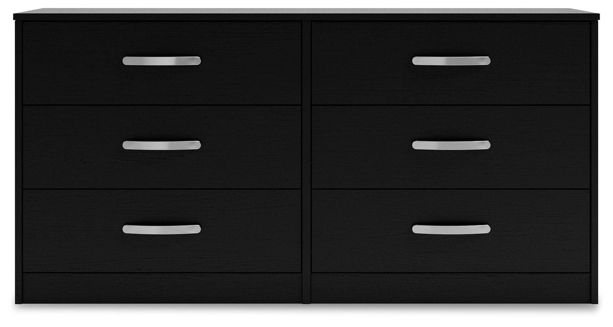 Finch - Six Drawer Dresser - 29'' Height - Black