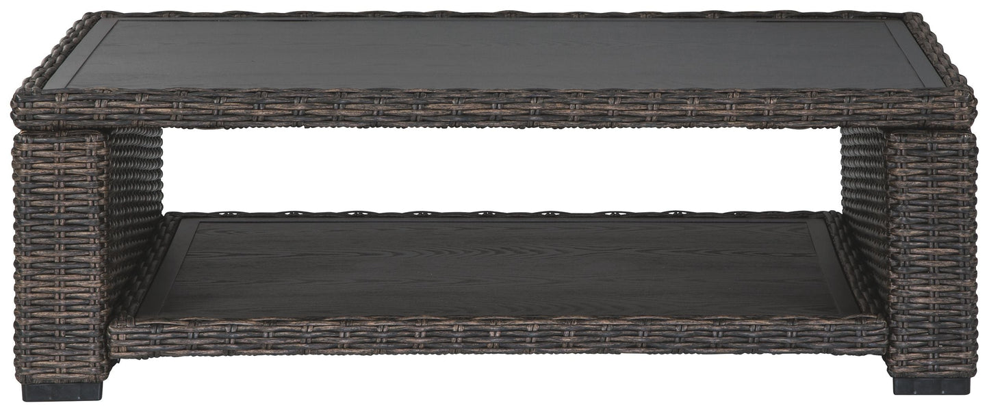 Grasson Lane - Rectangular Cocktail Table - Brown