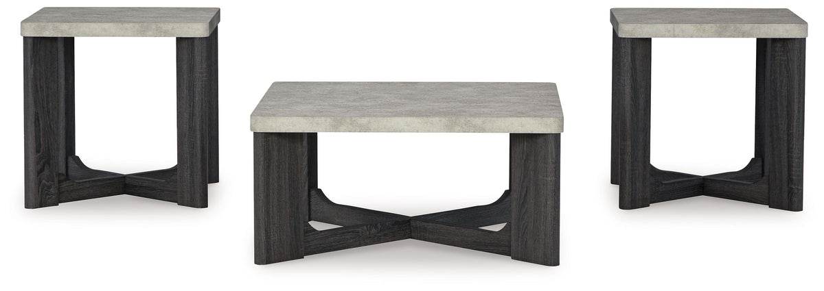 Sharstorm - Occasional Table Set (Set of 3) - Two-tone Gray