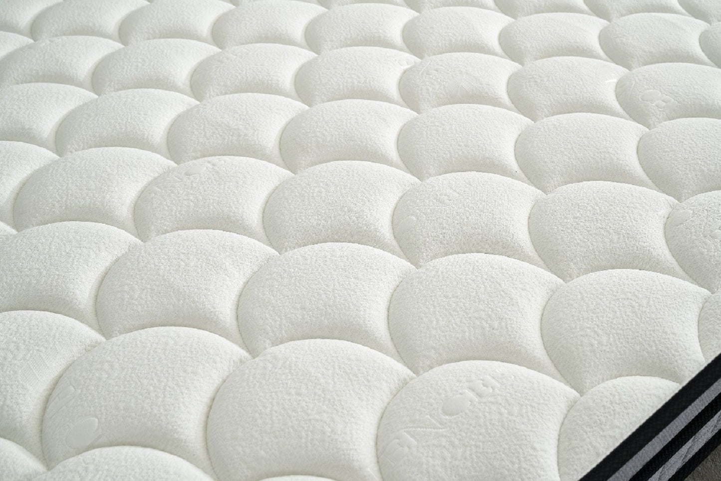 12" King Hybrid Mattress A Box, Pillow Top Bed Cushion With Gel Infused Memory Foam, Breathable And Hypoallergenic, Medium Firm For Lumbar Support - White / Gray
