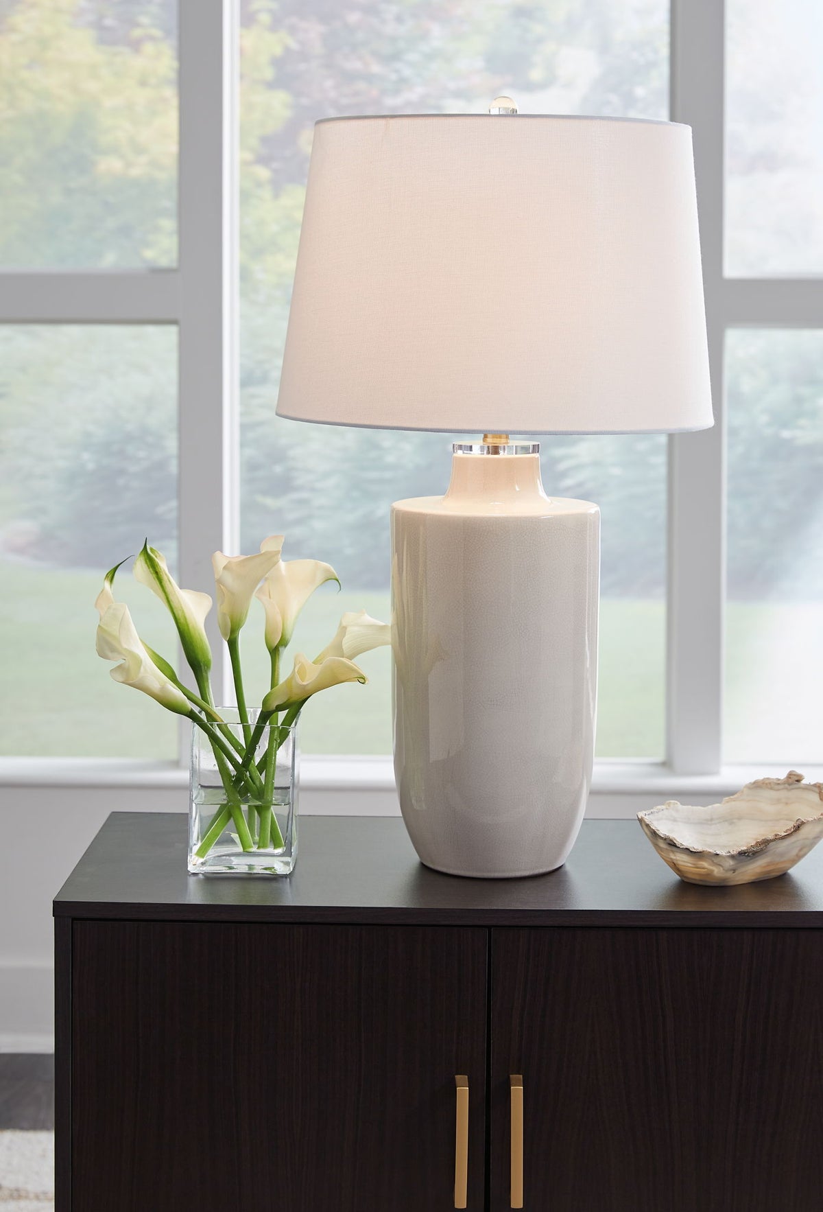 Cylener - Ceramic Table Lamp - Off White