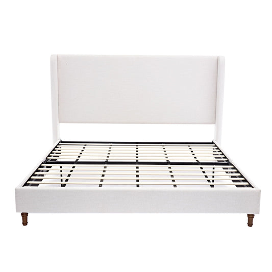 Harper - Tall Headboard Upholstered Bed / High Headboard / Elegant Simplicity / No Box Spring Needed