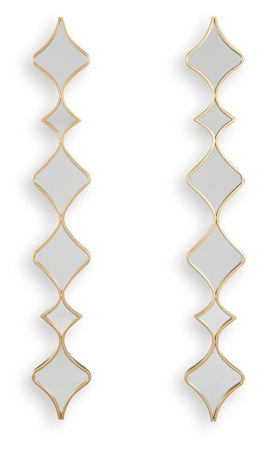 Harriswood - Accent Mirror Set (Set of 2) - Gold Finish