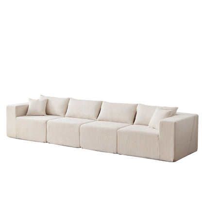Modular L Shaped Sectional Compressed Sofa, Free Combination