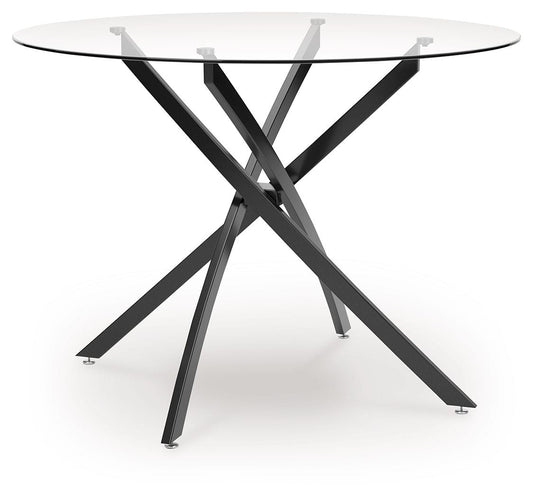 Pharwynn - Round Dining Room Table - Black