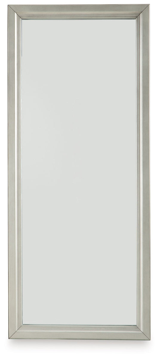 Evesen - Floor Standing Mirror With Storage - Champagne